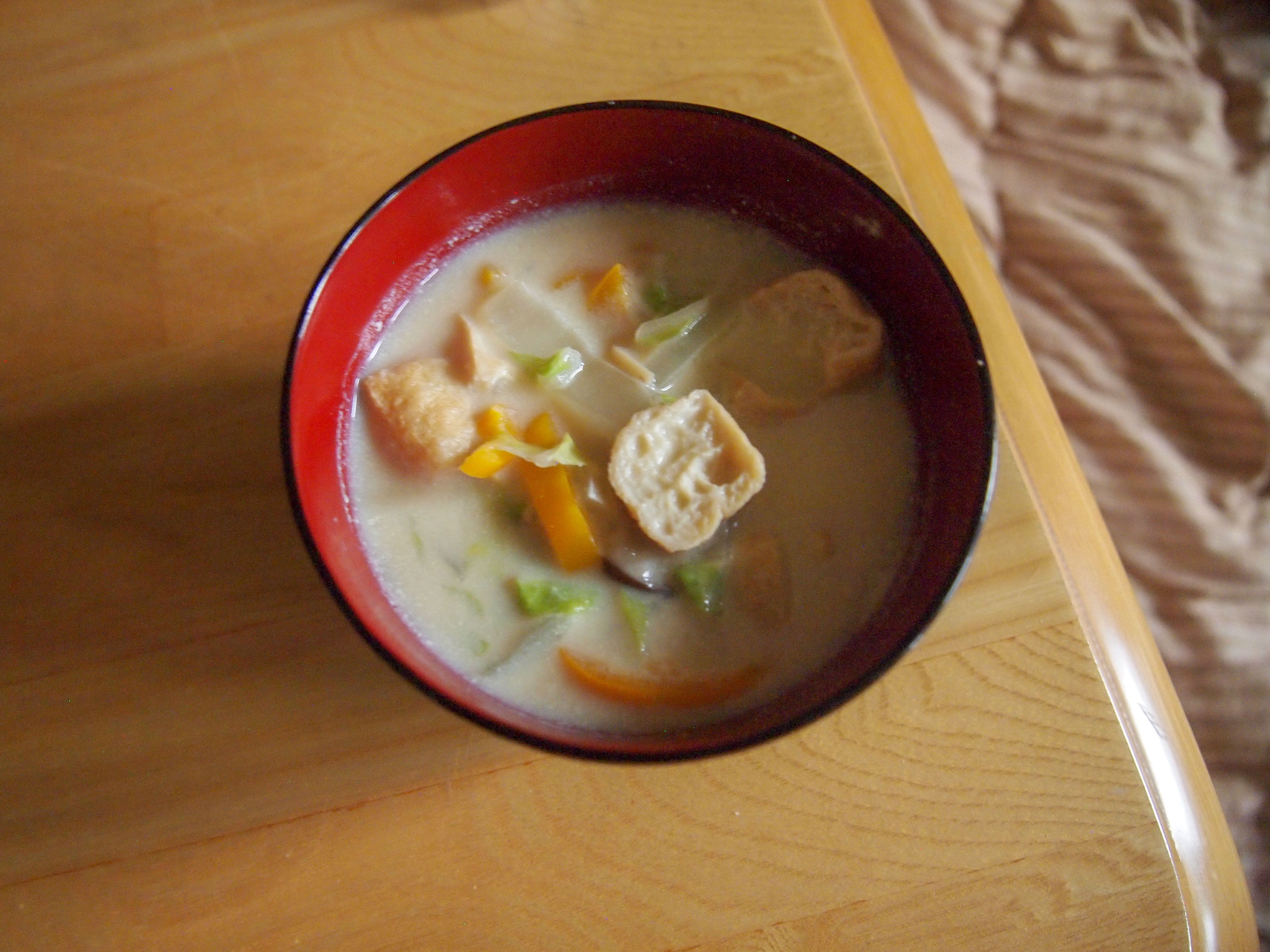 soy milk white miso soup