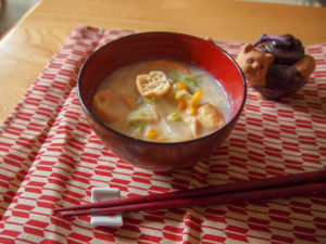 soy milk white miso soup