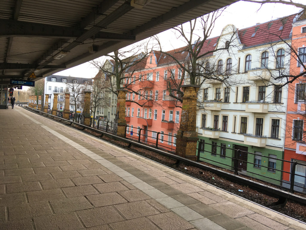 Train platform in Berlin 