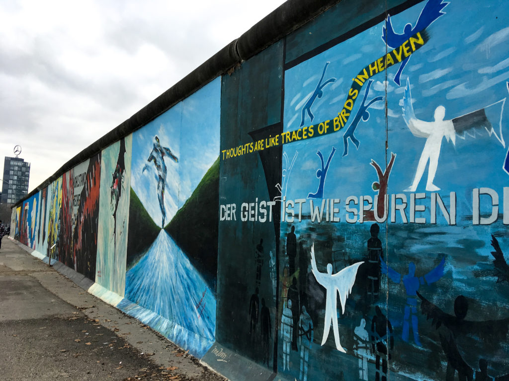 Berlin wall at east side gallery 