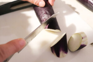 Cutting Eggplant