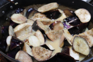 Eggplants with miso sauce
